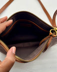 Madewell Brown Leather Crossbody Bag