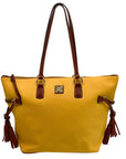 Dooney & Bourke Dandelion Pebble Grain Tassel Executive Tote Bag