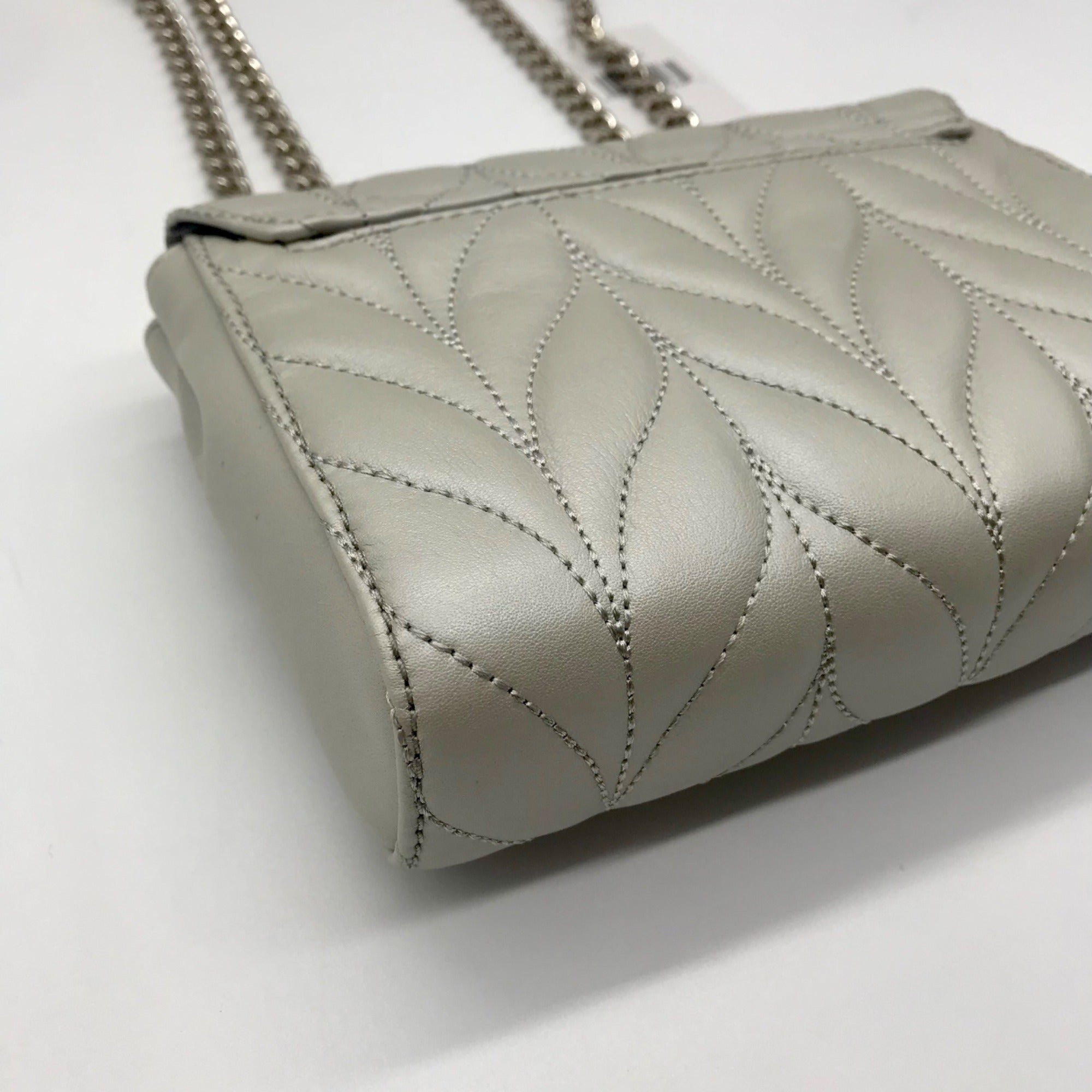 Kate Spade Optic White Leather Quilted Convertible Shoulder Bag