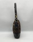 Coach Brown Canvas Signature Chain Convertible Shoulder Bag F18862