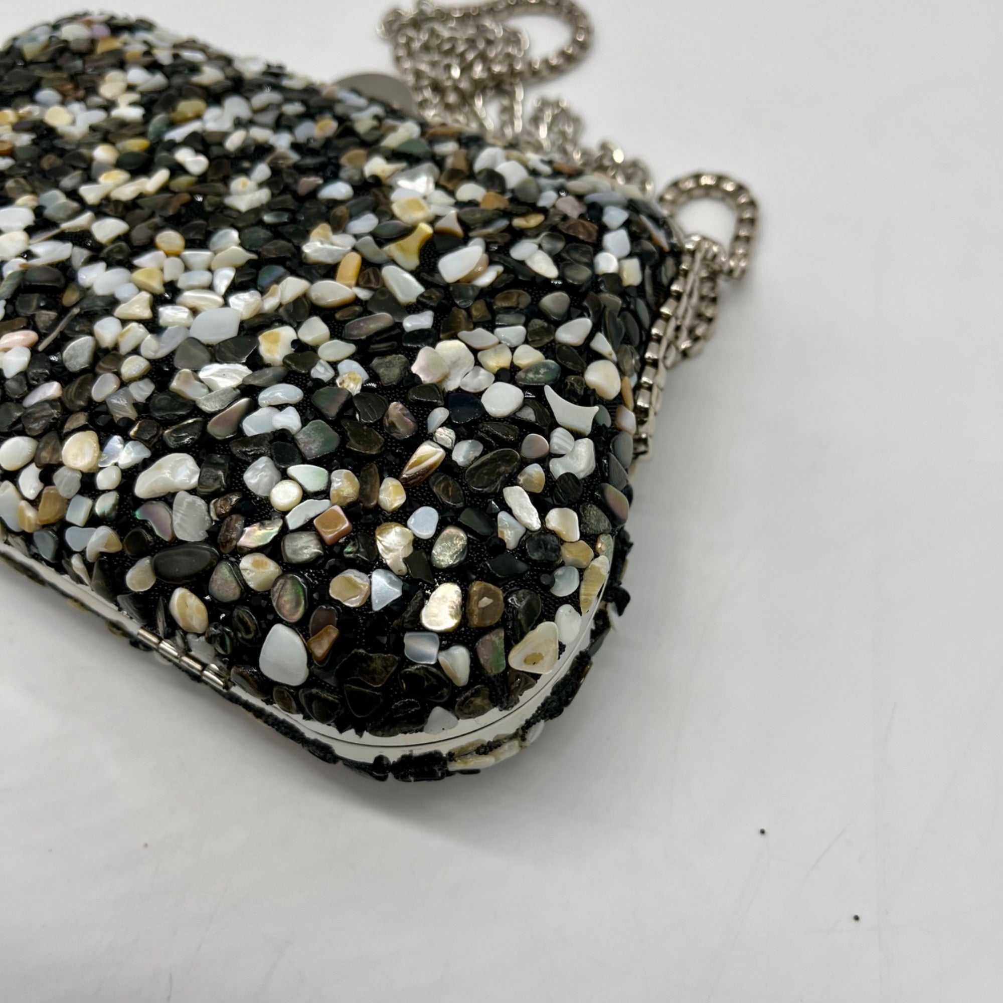 Nina Rock Candy Minaudiere Crystal Life Lock Clutch Bag