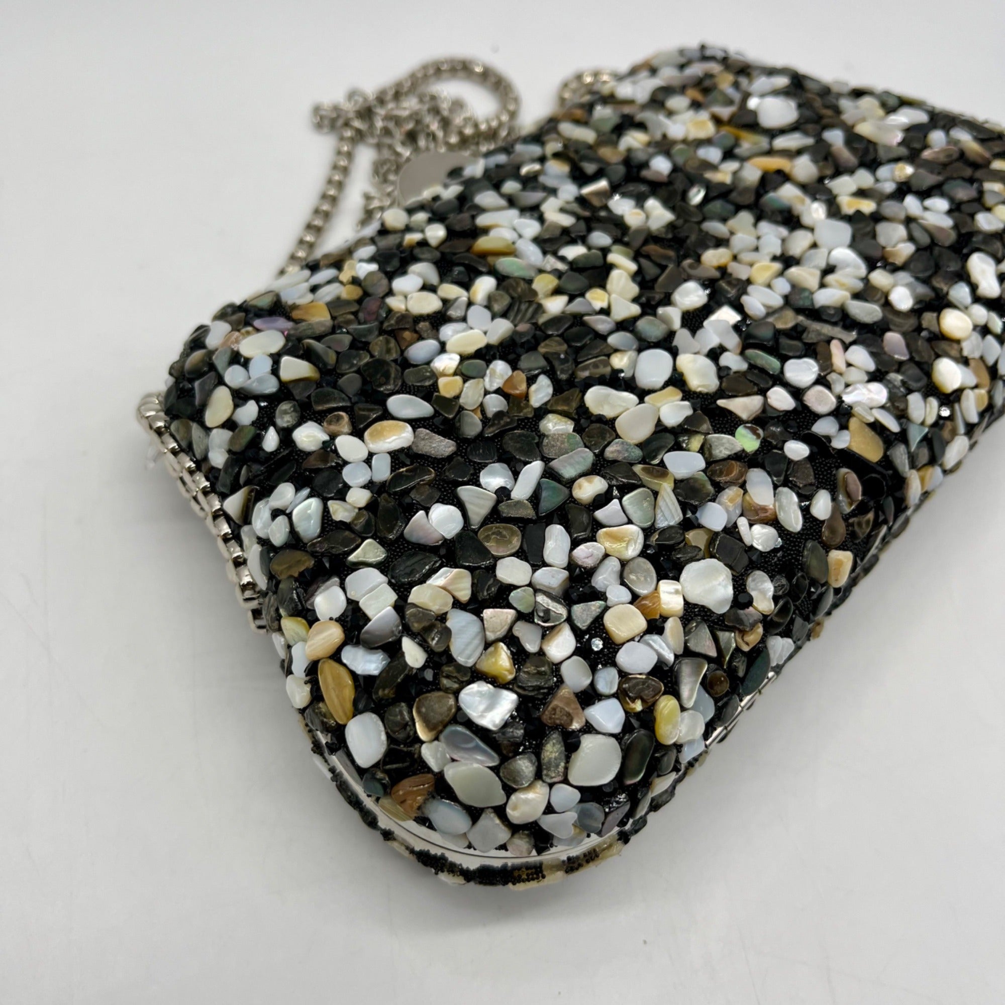 Nina Rock Candy Minaudiere Crystal Life Lock Clutch Bag