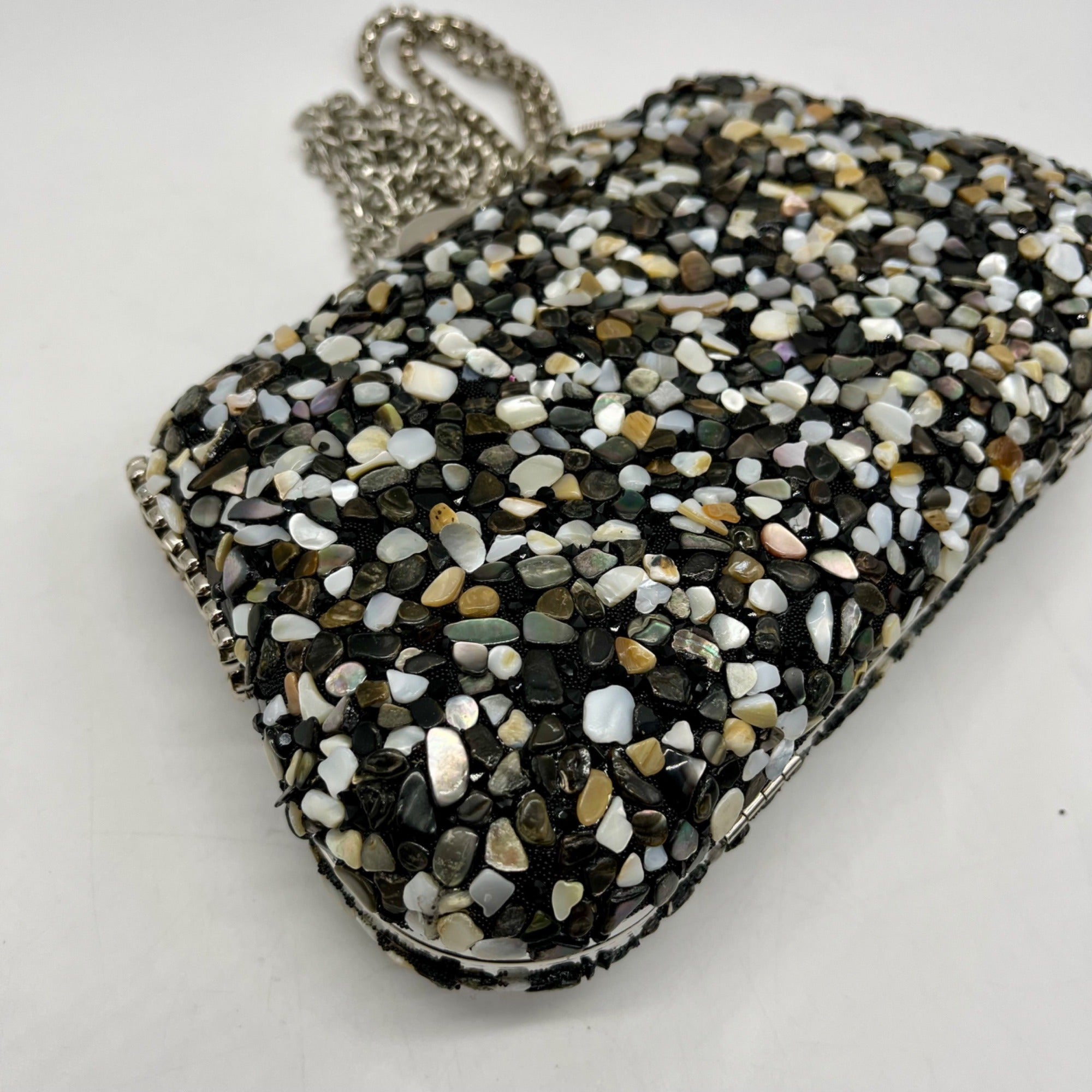 Nina Rock Candy Minaudiere Crystal Life Lock Clutch Bag