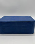 Scully & Scully royal blue Handmade Italian Leather Jewelry Box