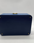 Scully & Scully royal blue Handmade Italian Leather Jewelry Box
