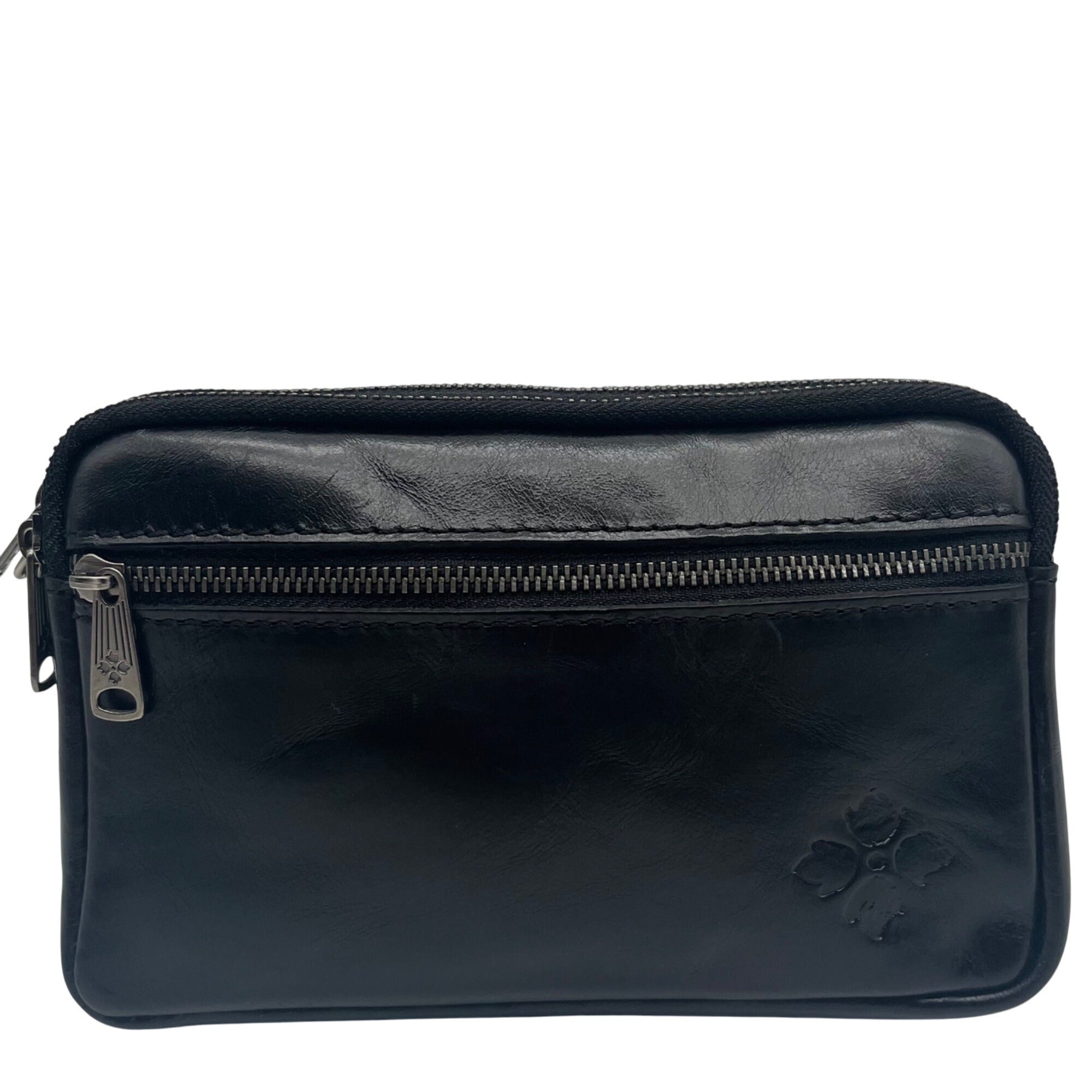 Patricia Nash Black Leather Viani Convertible Wristlet 