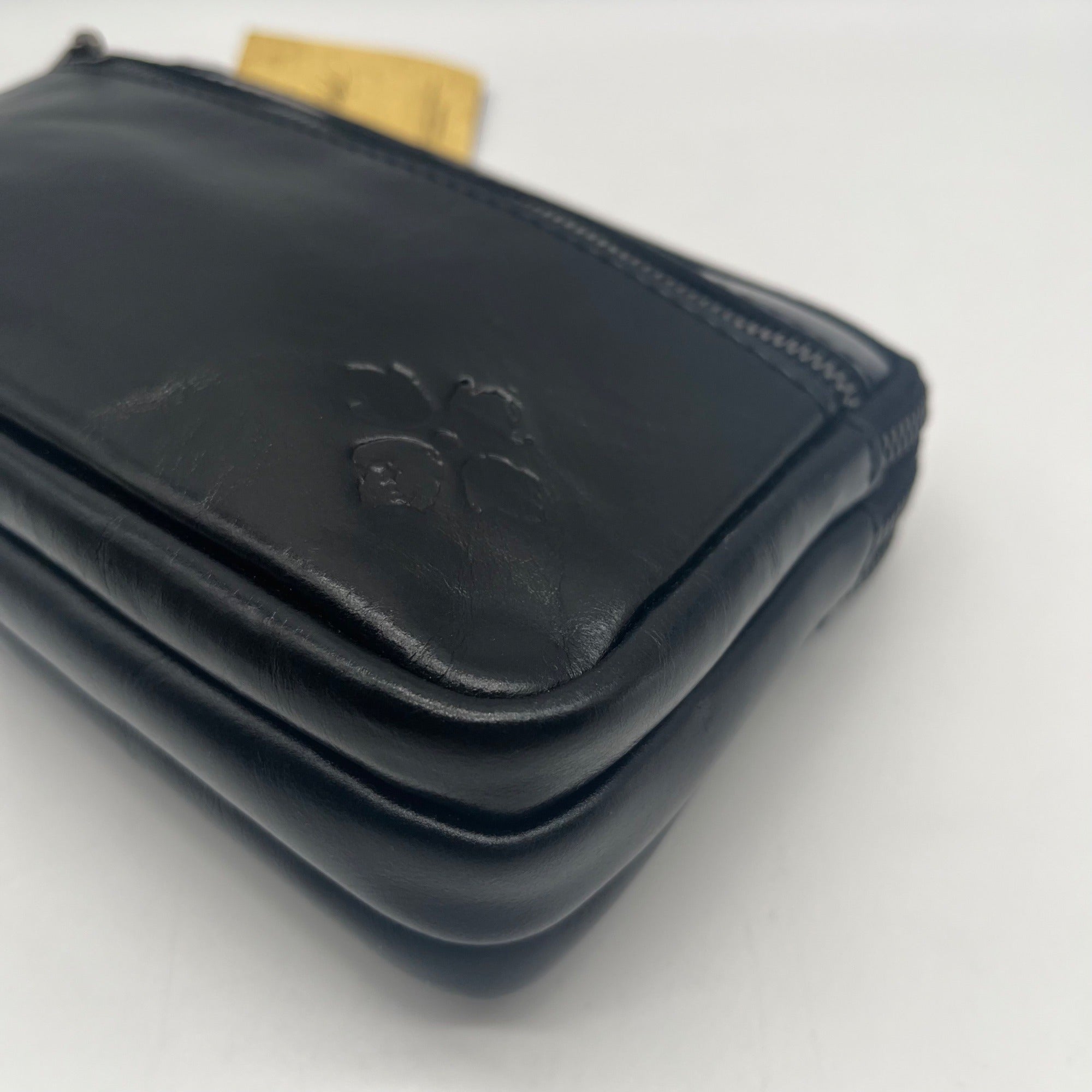 Patricia Nash Black Leather Viani Convertible Wristlet