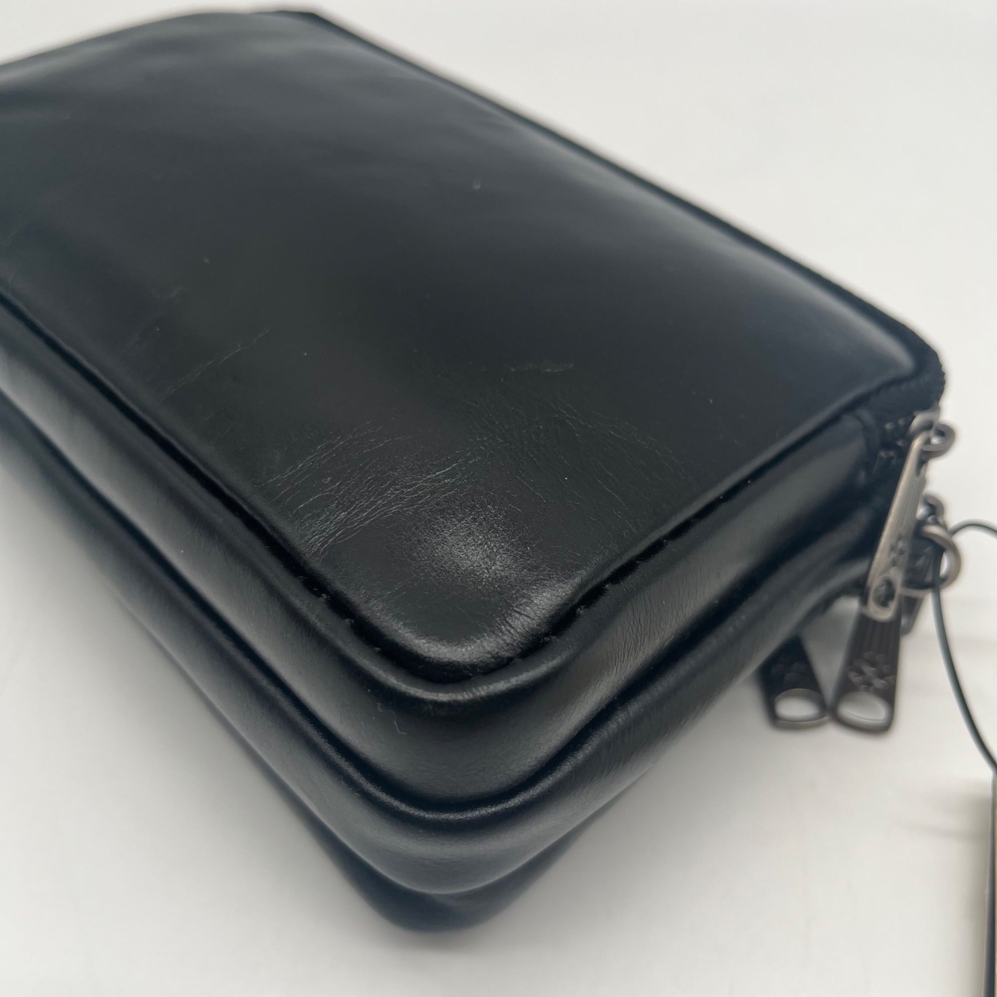 Patricia Nash Black Leather Viani Convertible Wristlet