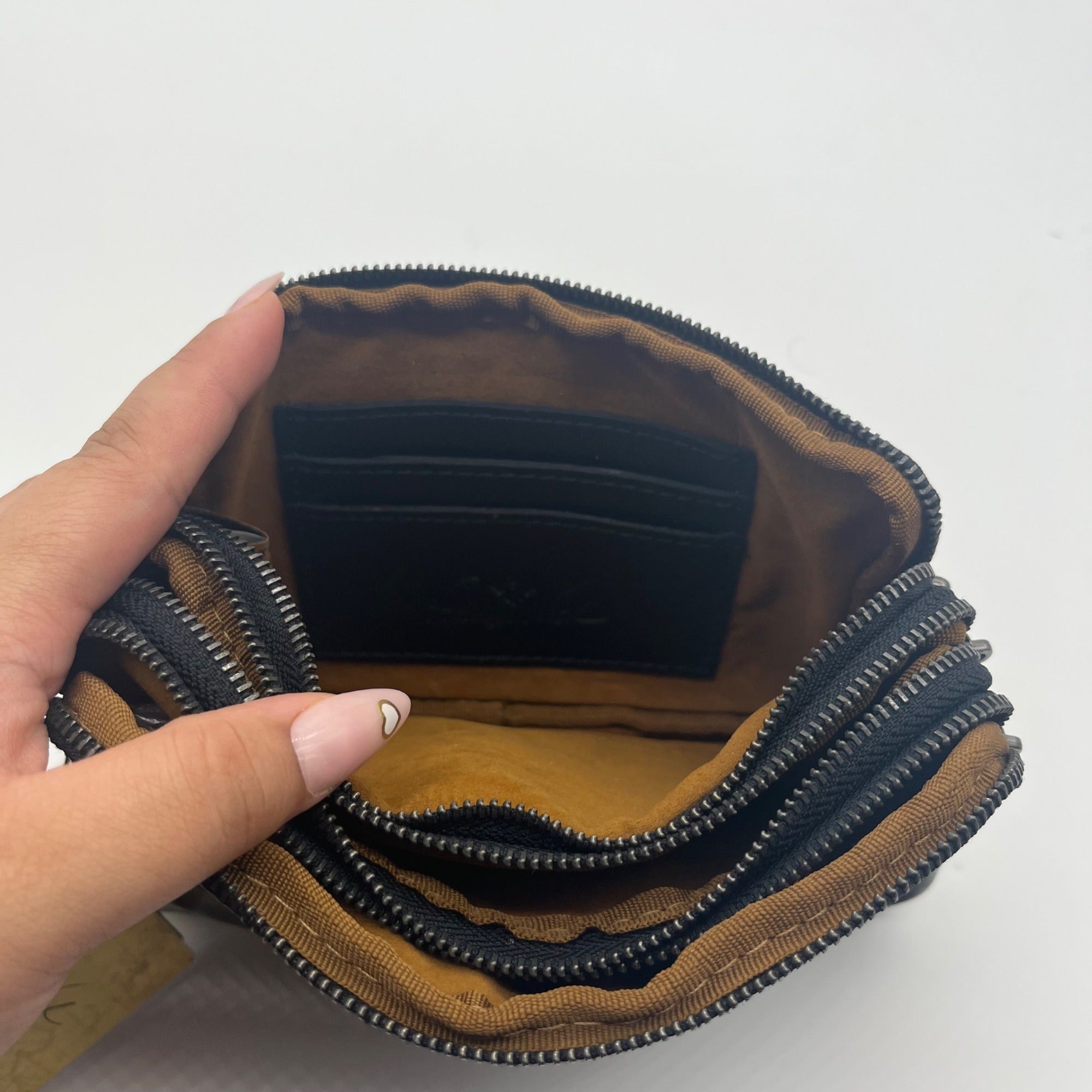 Patricia Nash Black Leather Viani Convertible Wristlet