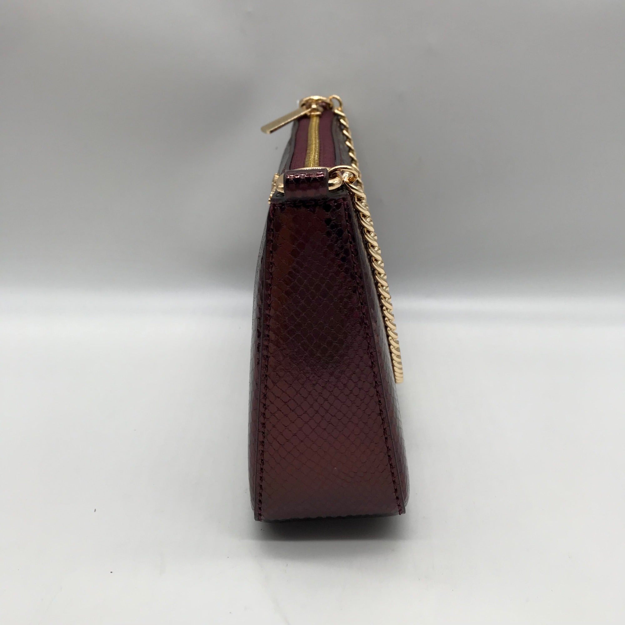 Michael Kors Oxblood Rouge Sombre Leather Shoulder Bag Gift Set