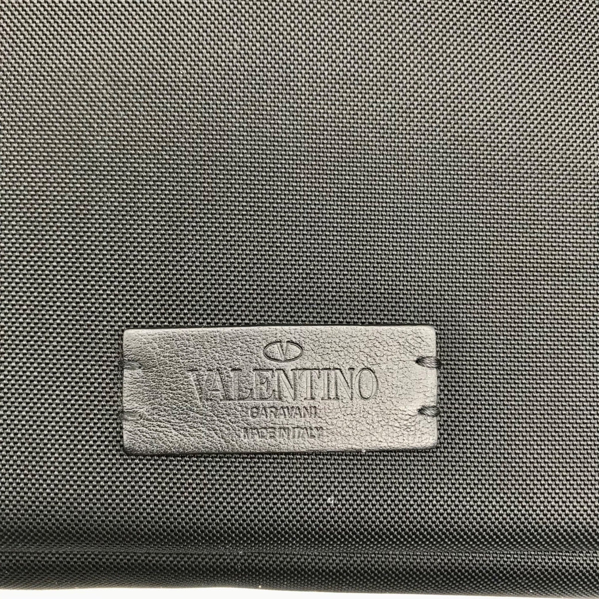 Valentino Garavani Black Nylon Messenger Crossbody Bag