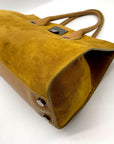 Jimmy Choo Mustard Yellow Suede Riley Tote