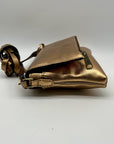 Patricia Nash Metallic Bronze Leather Crossbody