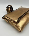 Patricia Nash Metallic Bronze Leather Crossbody