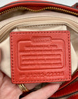 Coach Coral Gathered Leather Satchel Bag-22325