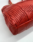 Coach Coral Gathered Leather Satchel Bag-22325