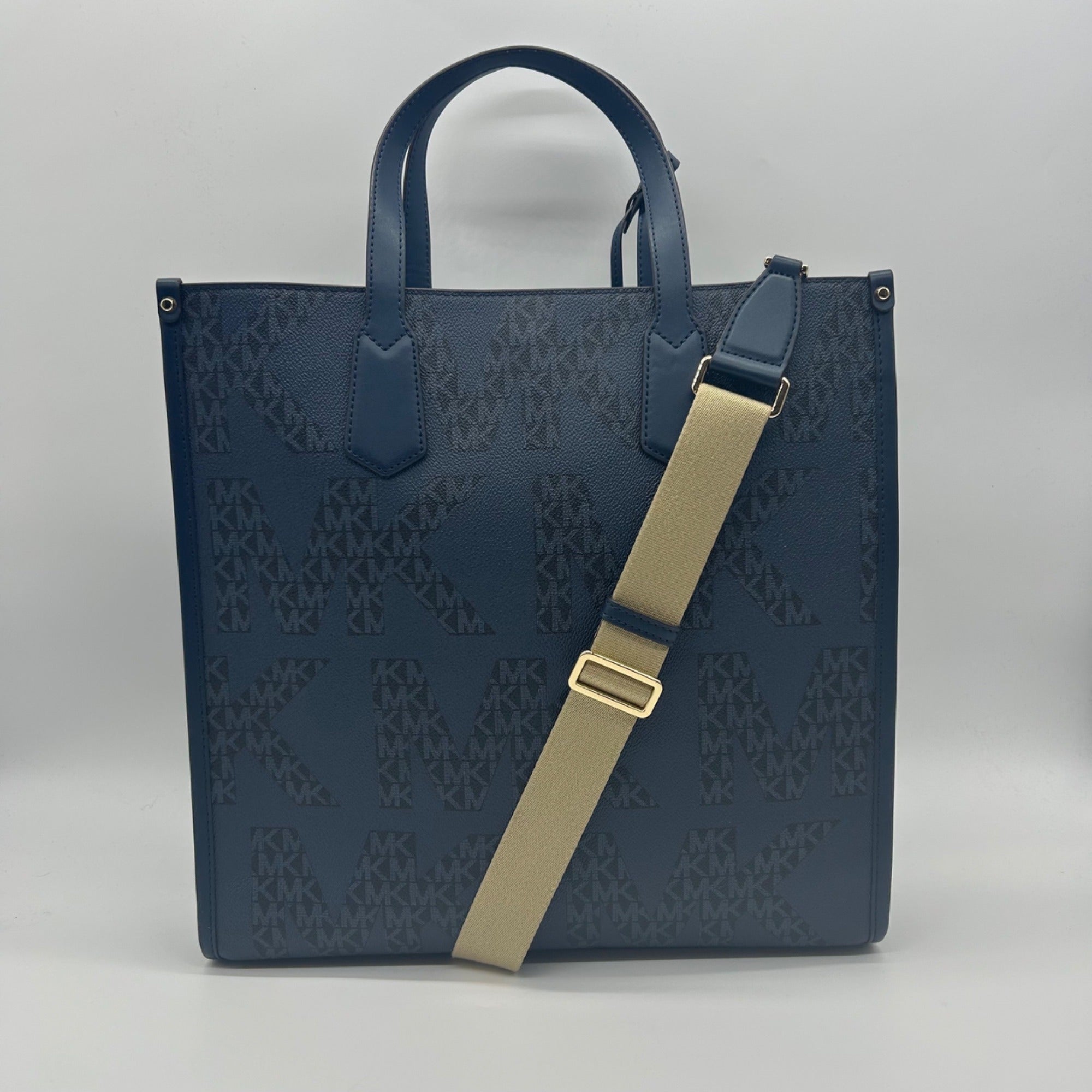 Michael Kors Blue Maple Large Tote Bag