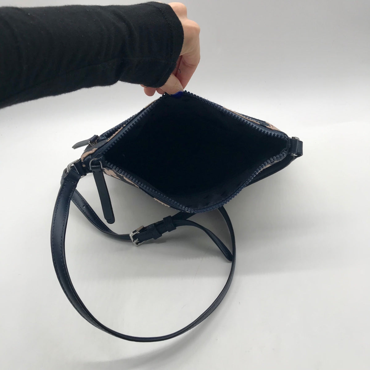 Kate Spade Blue Jae Garden Vine Flat Crossbody Bag
