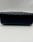 Michael Kors Black Small Mirella Metallic Logo Jacquard Crossbody Bag