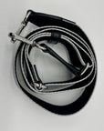 Michael Kors Black Small Mirella Metallic Logo Jacquard Crossbody Bag