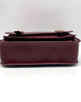 Ecosusi Burgundy Vegan Leather Top Handle Briefcase Satchel