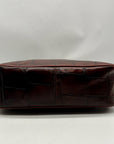 Dooney & Bourke Brown Croc Embossed Baguette Shoulder Bag