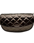 Guess Metallic Tinsley Quilted Flap Clutch