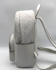 Michael Kors White Signature Canvas Medium Bex Backpack