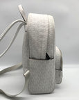 Michael Kors White Signature Canvas Medium Bex Backpack