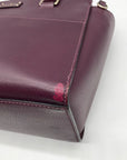 Kate Spade Plum Boarskin Leather Grove Street Lana Convertible Satchel