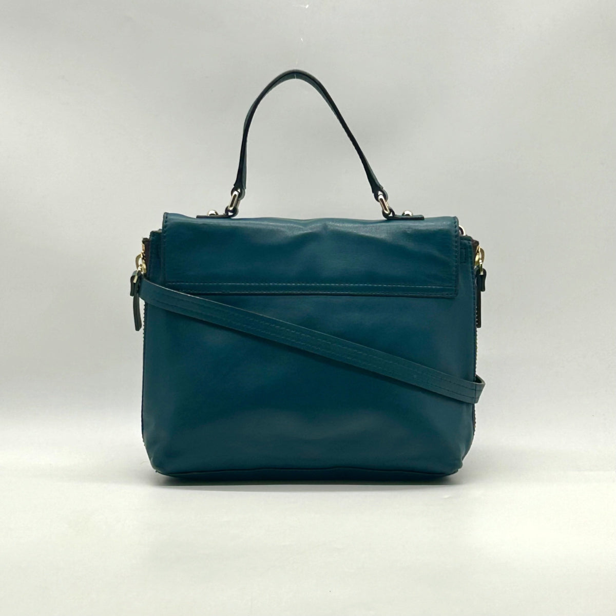Kate Spade Teal Leather Varick Street Convertible Satchel