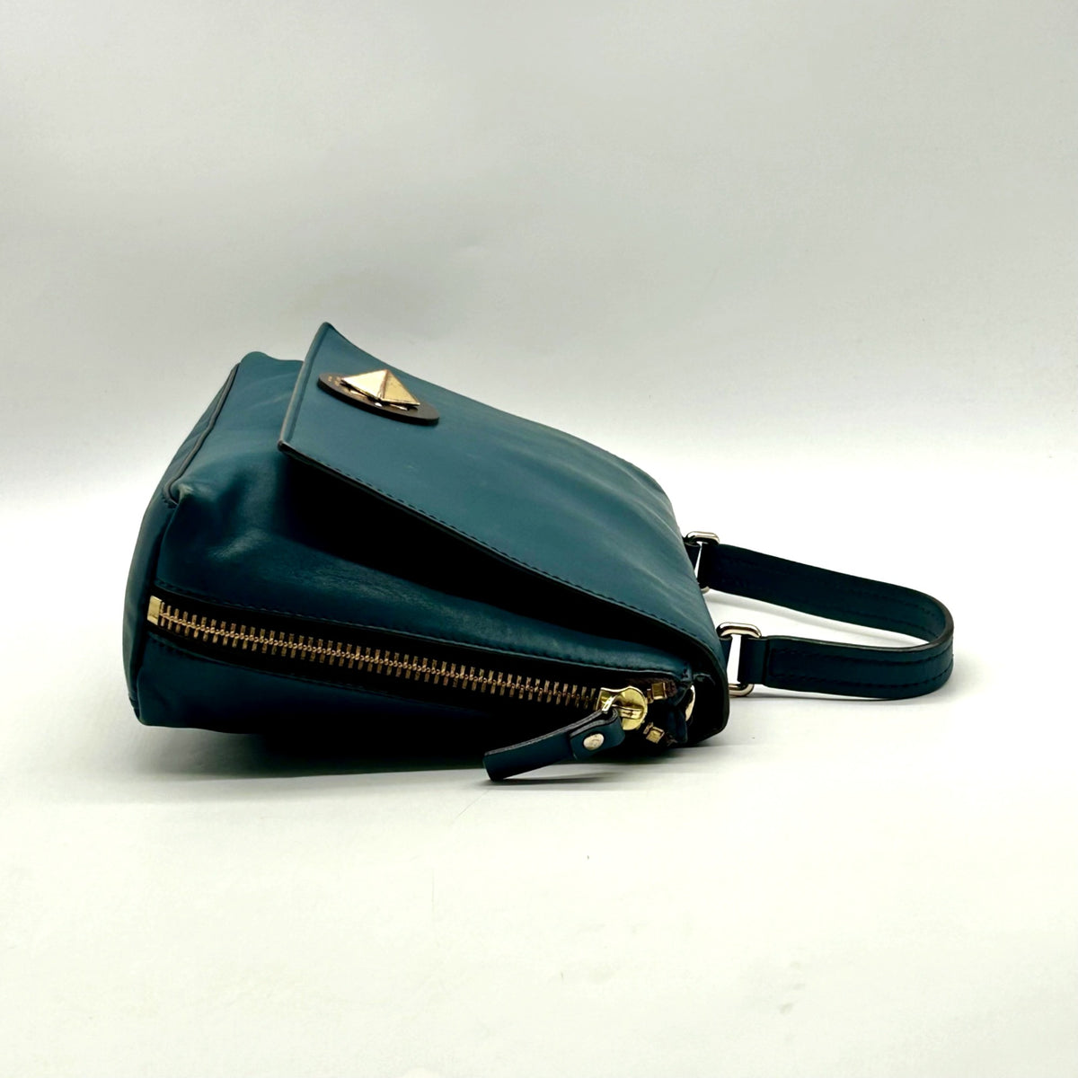 Kate Spade Teal Leather Varick Street Convertible Satchel