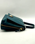 Kate Spade Teal Leather Varick Street Convertible Satchel