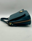 Kate Spade Teal Leather Varick Street Convertible Satchel