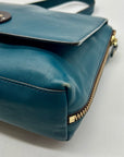 Kate Spade Teal Leather Varick Street Convertible Satchel