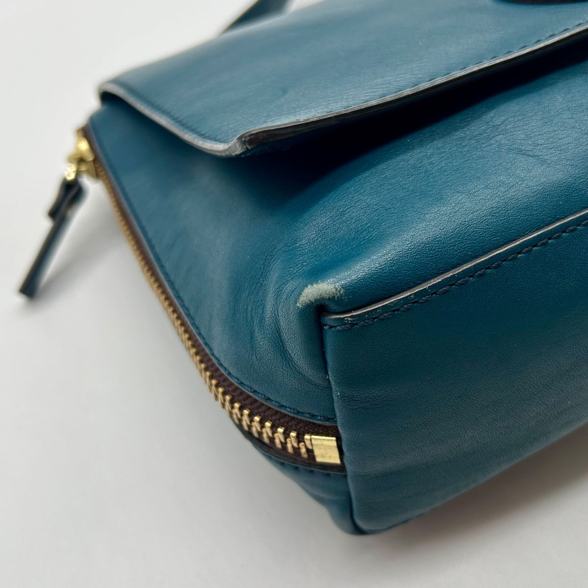 Kate Spade Teal Leather Varick Street Convertible Satchel