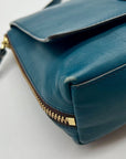 Kate Spade Teal Leather Varick Street Convertible Satchel