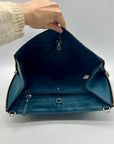 Kate Spade Teal Leather Varick Street Convertible Satchel