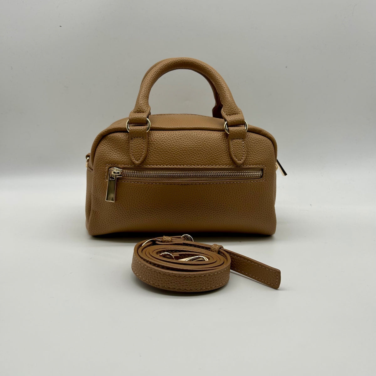 On 34th Tan Faux Leather Shoulder Bag
