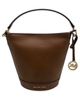 Michael Kors Brown Leather Townsend Convertible Luggage Bucket Crossbody Bag