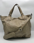 Marc Jacobs Taupe Snake Print Convertible Satchel