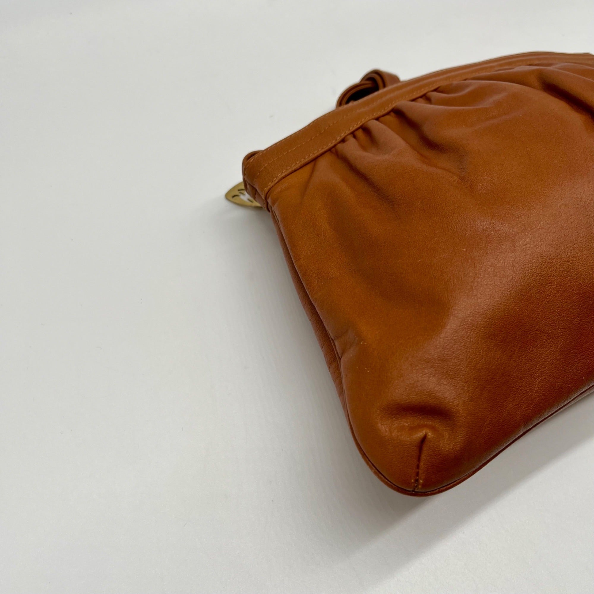 Morris Moskowitz Brown Leather Tote Bag