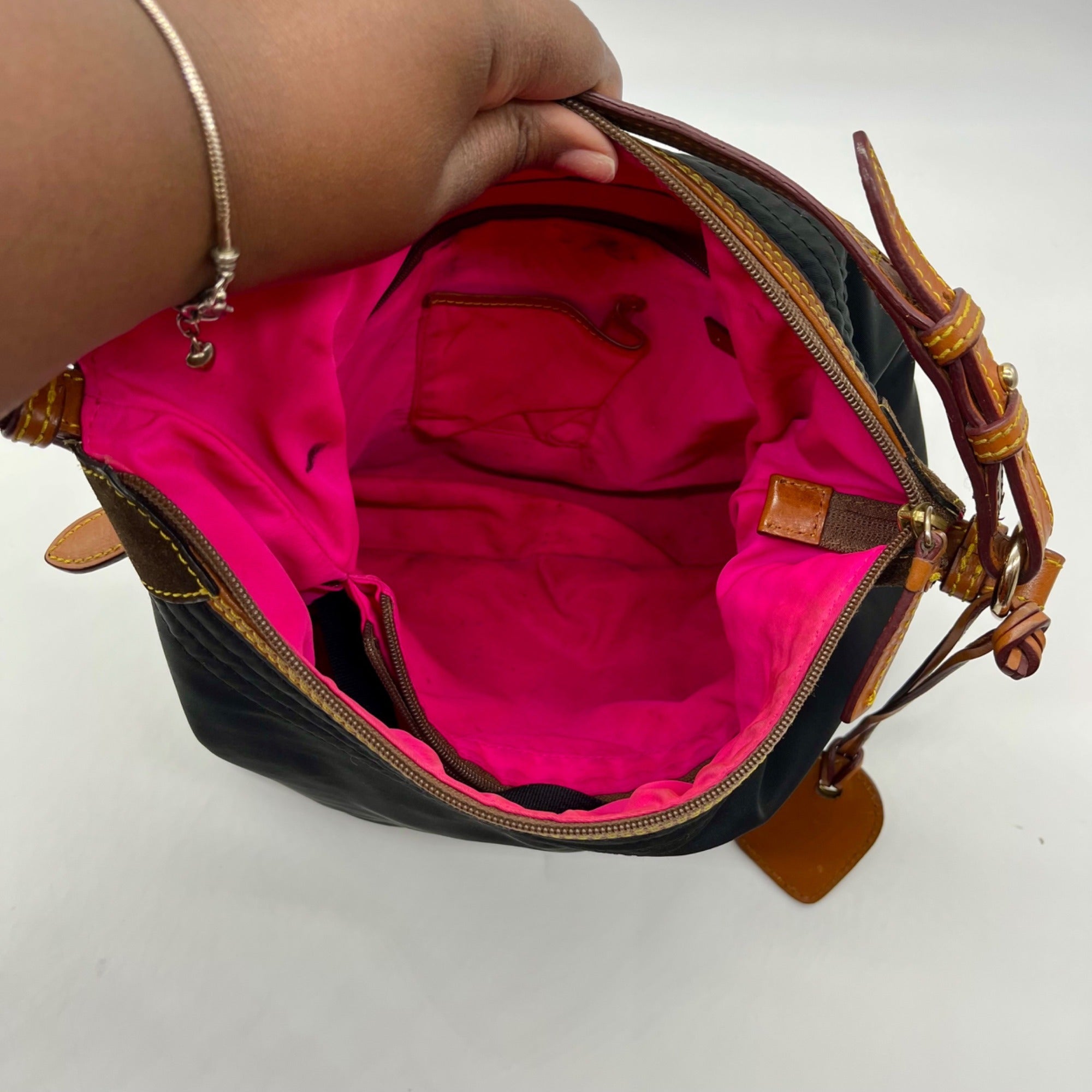 Dooney &amp; Bourke Black Nylon Erica Shoulder Bag