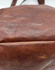 Lucky Brown Italian Leather Shoulder Bag