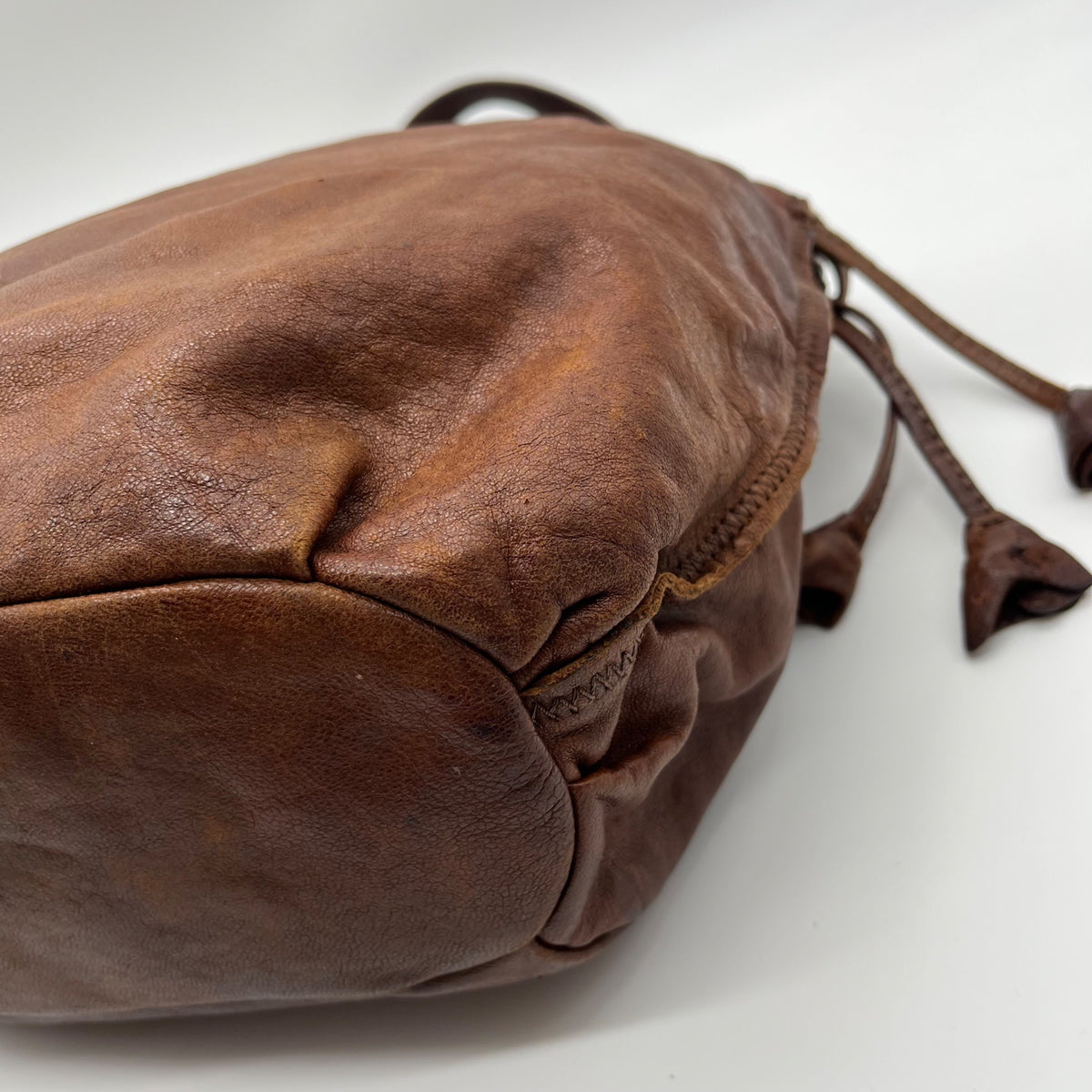 Lucky Brown Italian Leather Shoulder Bag