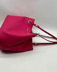 Calvin Klein Pink Faux Leather Tote