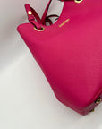Calvin Klein Pink Faux Leather Tote