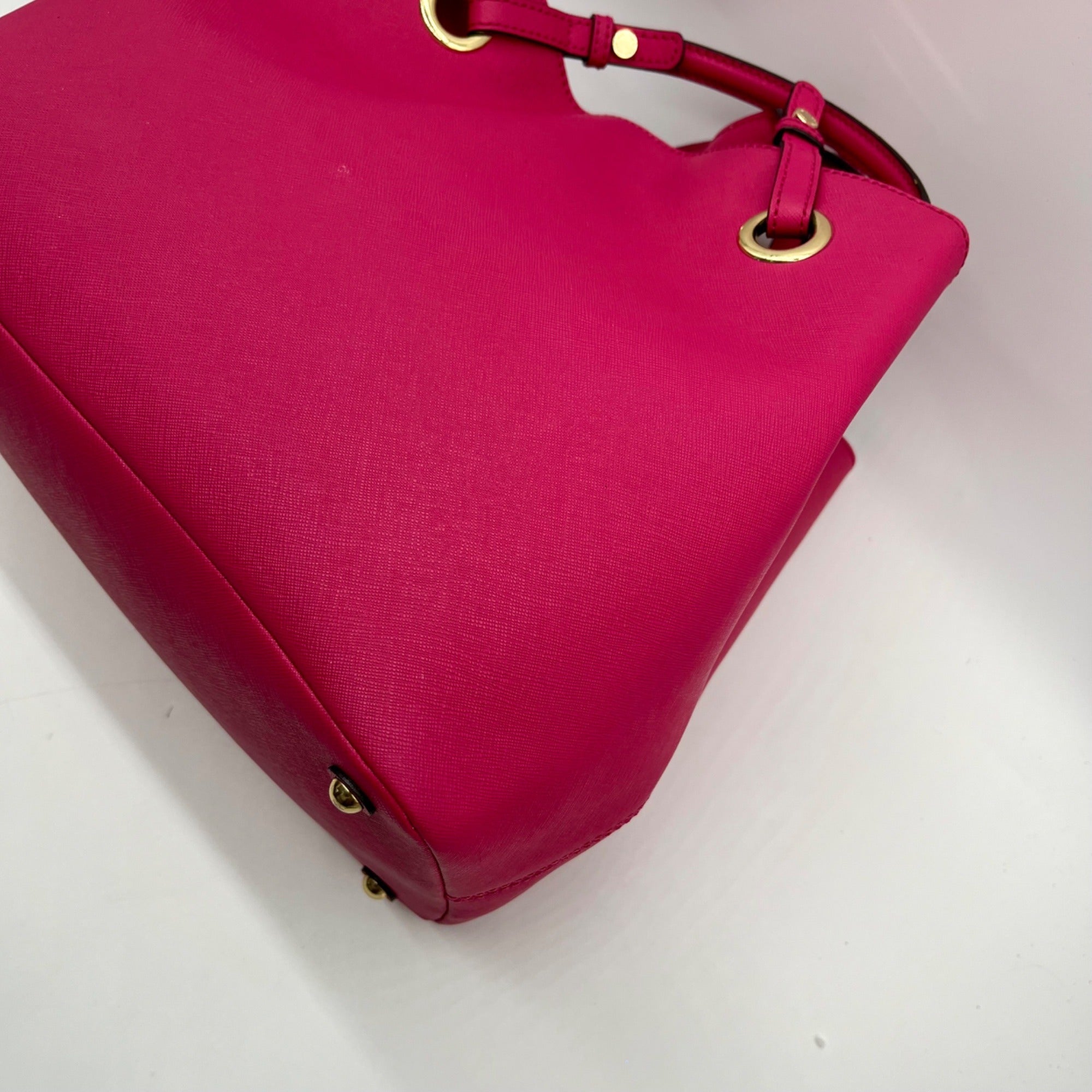 Calvin Klein Pink Faux Leather Tote