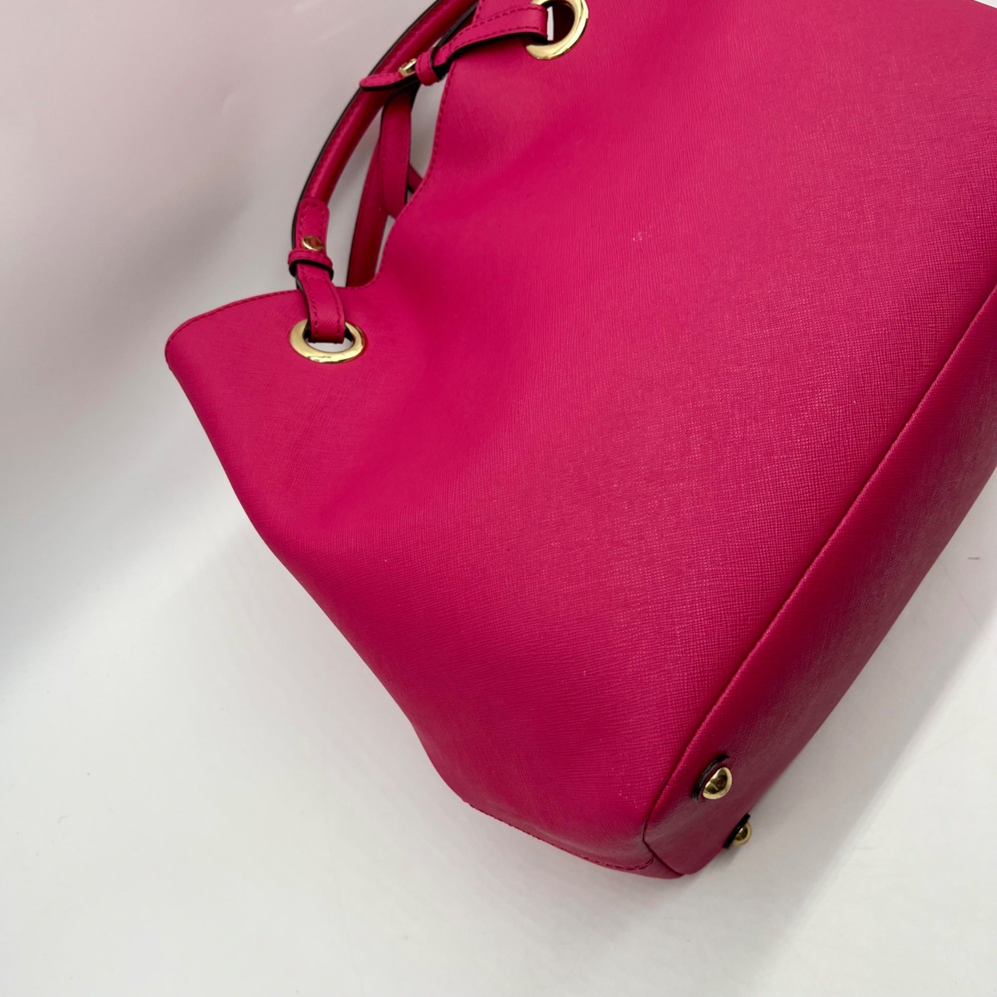 Calvin Klein Pink Faux Leather Tote