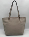 Coach Grey Leather Town Car Tote Bag